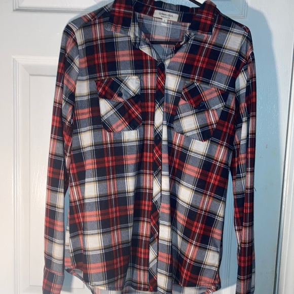 plaid long sleeve button up - Picture 1 of 1